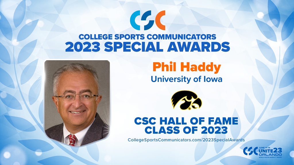 2023 Special Awards Salute: Phil Haddy (Iowa), CSC Hall of Fame